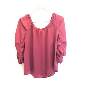 Dusty rose blouse
